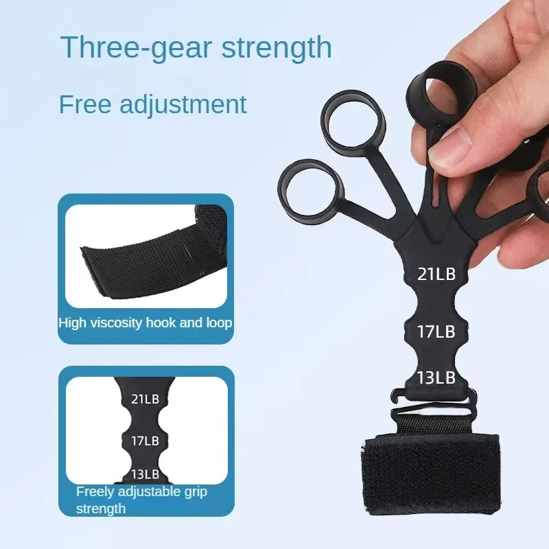 Finger Gripper Finger Exerciser Guitar Finger Exerciser 6 Resistant Levels Recovery Physical Tools Hand Strengthener for Patient