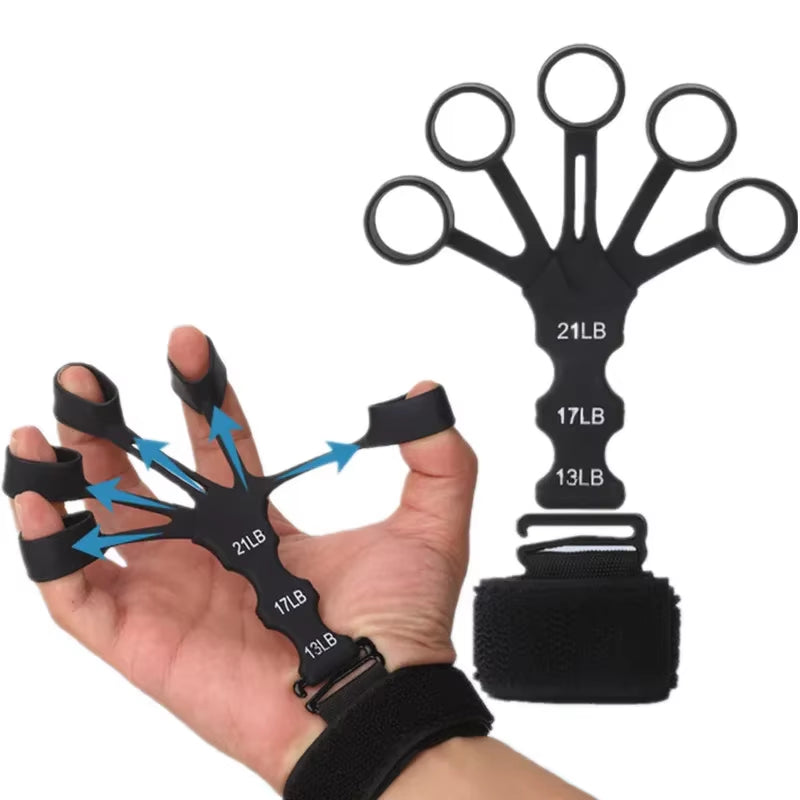 Finger Gripper Finger Exerciser Guitar Finger Exerciser 6 Resistant Levels Recovery Physical Tools Hand Strengthener for Patient