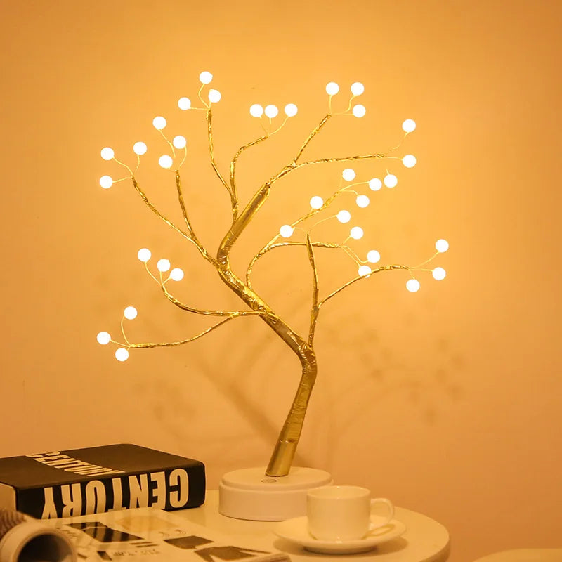 ReyLuxe 23  - LED Rose Leaf Table Lamp USB  -Lights Home DIY Bedroom Decoration -Special Gift WOW!!!