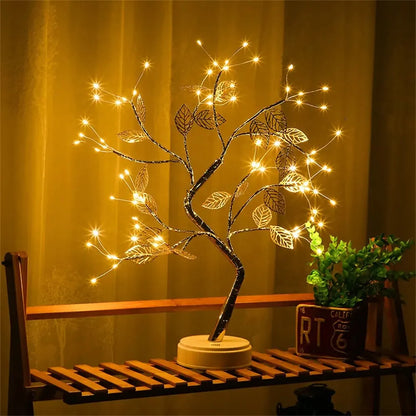 ReyLuxe 23  - LED Rose Leaf Table Lamp USB  -Lights Home DIY Bedroom Decoration -Special Gift WOW!!!